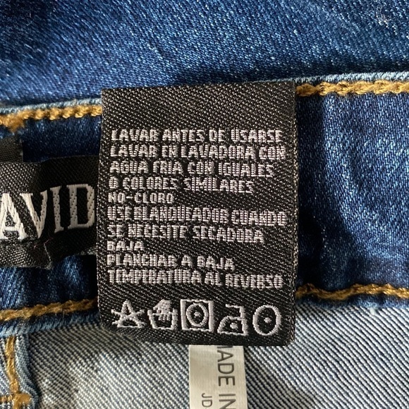 Jack David Skinny Premium Stretch High-Rise Distressed Jean - Picture 14 of 14